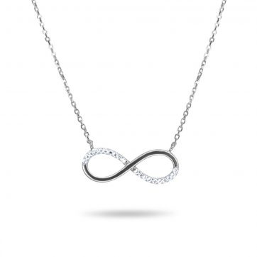 petsios Infinity necklace with zircon stones