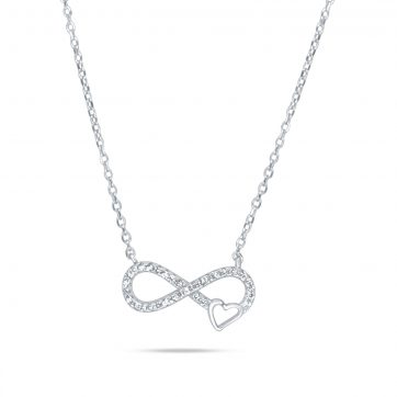 petsios Infinity necklace with zircon stones