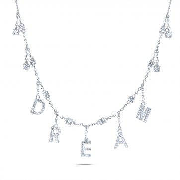 petsios Κολιέ με κρεμαστά στοιχεία και πέτρες ζιργκόν