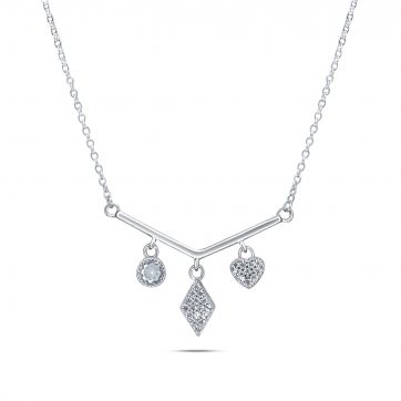 petsios Necklace with zircon stones