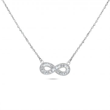 petsios Infinity necklace with zircon stones