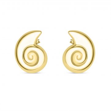 petsios Σκουλαρίκια καρφωτά επίχρυσα