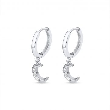 petsios Silver earrings with zircon stones