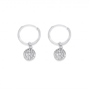 petsios Silver earrings with zircon stones