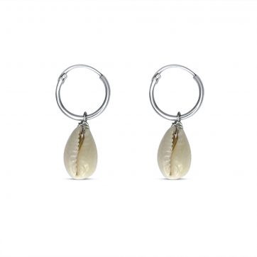 petsios Σκουλαρίκια κρεμαστά με κοχύλι