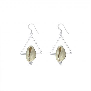 petsios Σκουλαρίκια κρεμαστά με κοχύλι