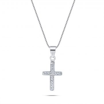 petsios Σταυρός με ζιργκόν πέτρες