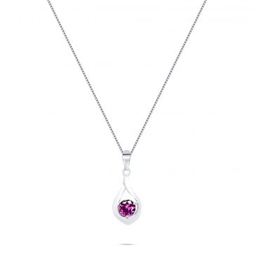 petsios Κολιέ με πέτρα ρουμπίνι