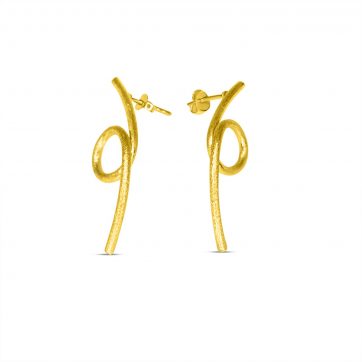 petsios Επίχρυσα σκουλαρίκια