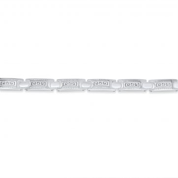 petsios Steel bracelet with meander