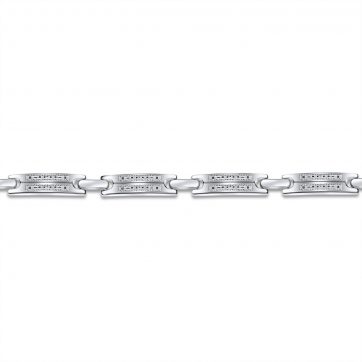 petsios Steel bracelet with meander