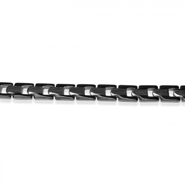 petsios Χειροπέδα ατσάλι δίχρωμη