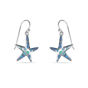 petsios Dangle starfish opal earrings