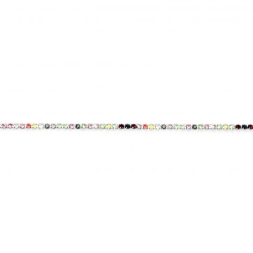 petsios Αλυσίδα ποδιού με πολύχρωμες πέτρες