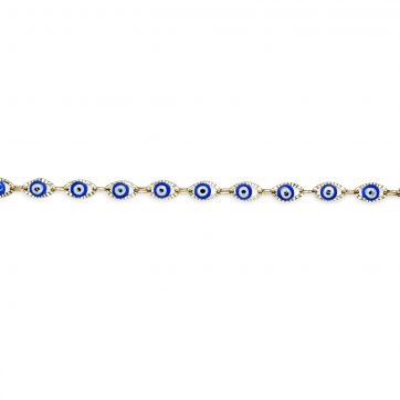 petsios Αλυσίδα ποδιού με μάτια επίχρυση