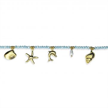 petsios Steel bracelet with dangles