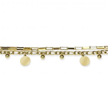 petsios Double gold plated steel bracelet