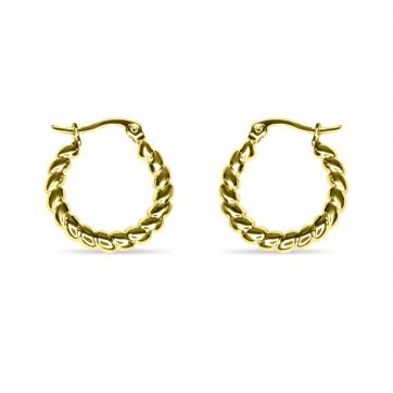 petsios Gold plated steel hoops