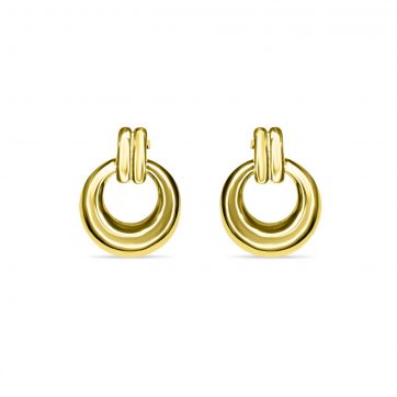 petsios Gold plated steel hoops