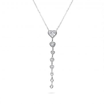 petsios Y-style steel necklace