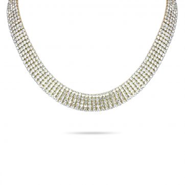 petsios Gold plated steel necklace