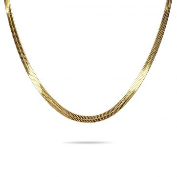 petsios Gold plated steel necklace