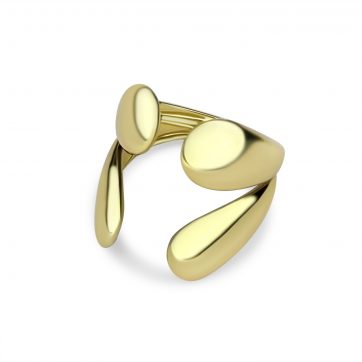 petsios Gold plated steel ring
