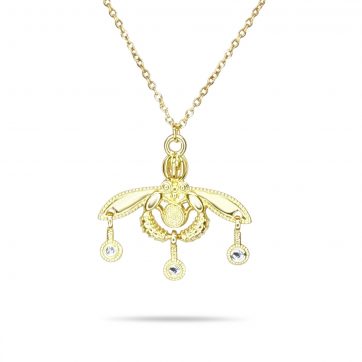 petsios Gold-Tone Stainless Steel Minoan Bee Necklace
