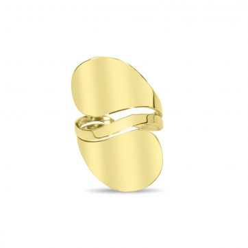 petsios Gold-Plated Stainless Steel Polished Ring