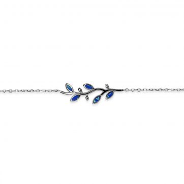 petsios Olive branch bracelet with opal stones