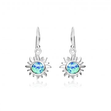 petsios Dangle sun opal earrings