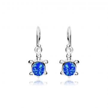 petsios Dangle turtle opal earrings 