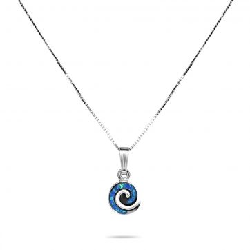 petsios Opal spiral pendant