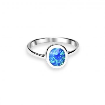 petsios Silver ring with opal stone