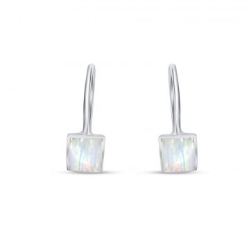 petsios Dangle earrings with white opal 