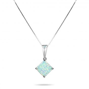 petsios White opal pendant