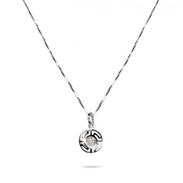 petsios White opal meander pendant