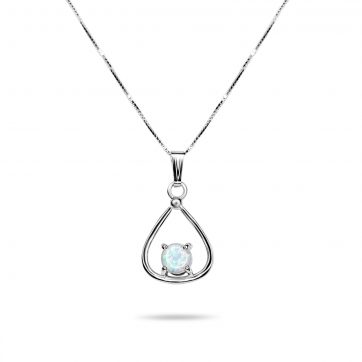 petsios White opal pendant