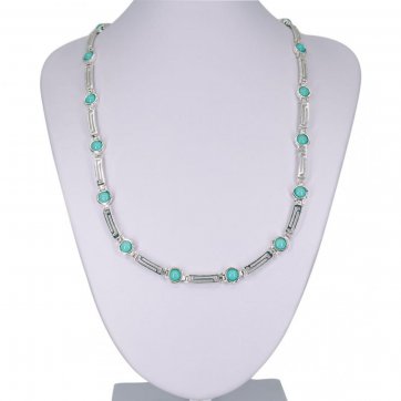 petsios Κολιέ μαίανδρος με πέτρες τιρκουάζ