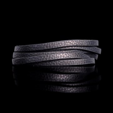 petsios Χειροπέδα από δέρμα και ατσάλι