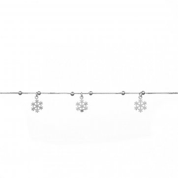 petsios Αλυσίδα ποδιού με κρεμαστές χιονονιφάδες