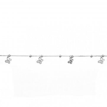 petsios Αλυσίδα ποδιού με κρεμαστές πεταλούδες 