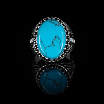 petsios Δαχτυλίδι με πέτρα τιρκουάζ