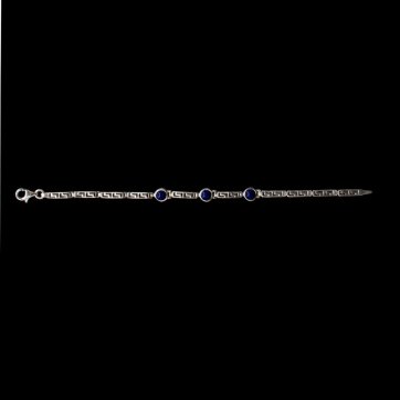 petsios Βραχιόλι μαίανδρος με πέτρες λάπις λάζουλι