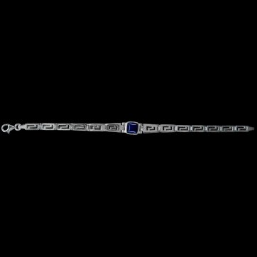 petsios Βραχιόλι μαίανδρος με πέτρα λάπις λάζουλι