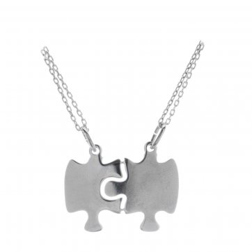 petsios Κολιέ διπλό παζλ