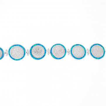 petsios Βραχιόλι δίσκος της Φαιστού με πέτρες όπαλ