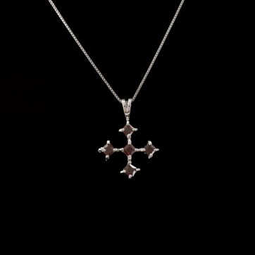 petsios Σταυρός με πέτρες γρανάδα 