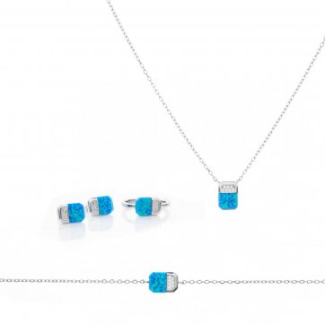 petsios Opal jewelry set 