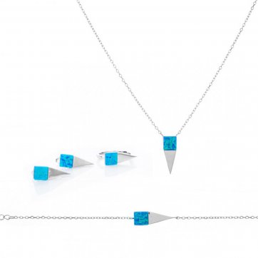 petsios Σετ με πέτρες όπαλ